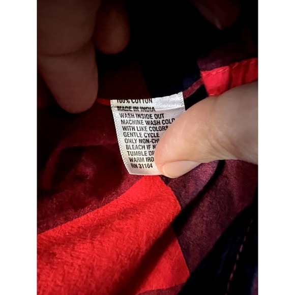 Crown and Ivy  Curvy Women's Long Sleeve Plaid Boyfriend Shirt - Picture 3 of 4